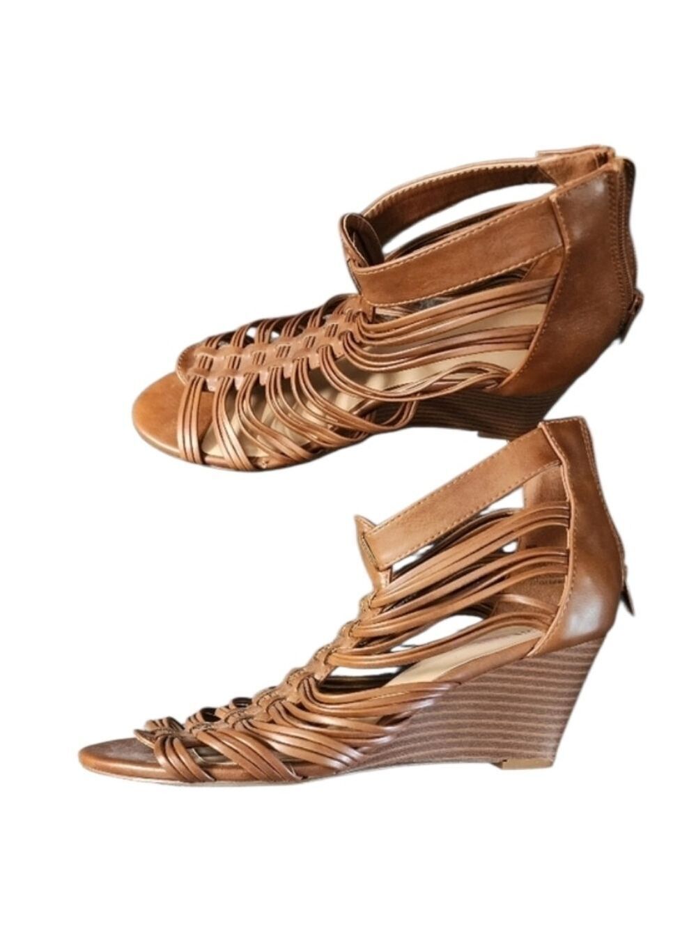 JustFab Brown Strappy Sandals